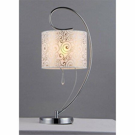 WAREHOUSE OF TIFFANY Swirl Crystal Table Lamp TL1072